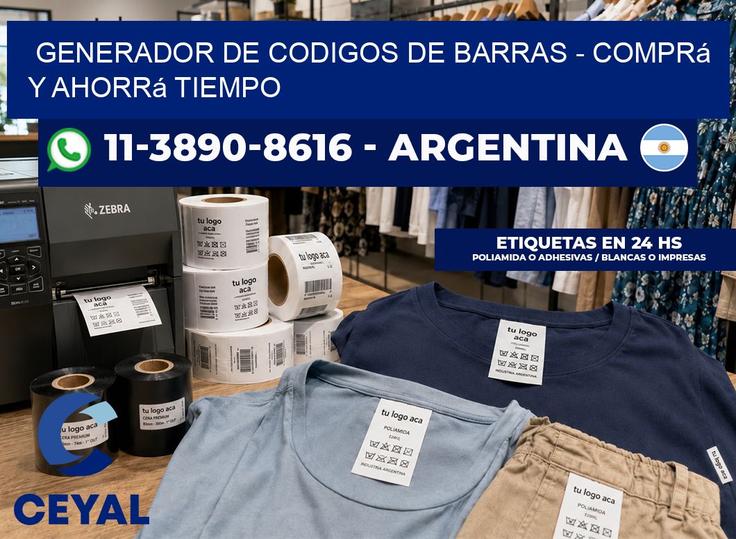generador de codigos de barras - Comprá y ahorrá tiempo