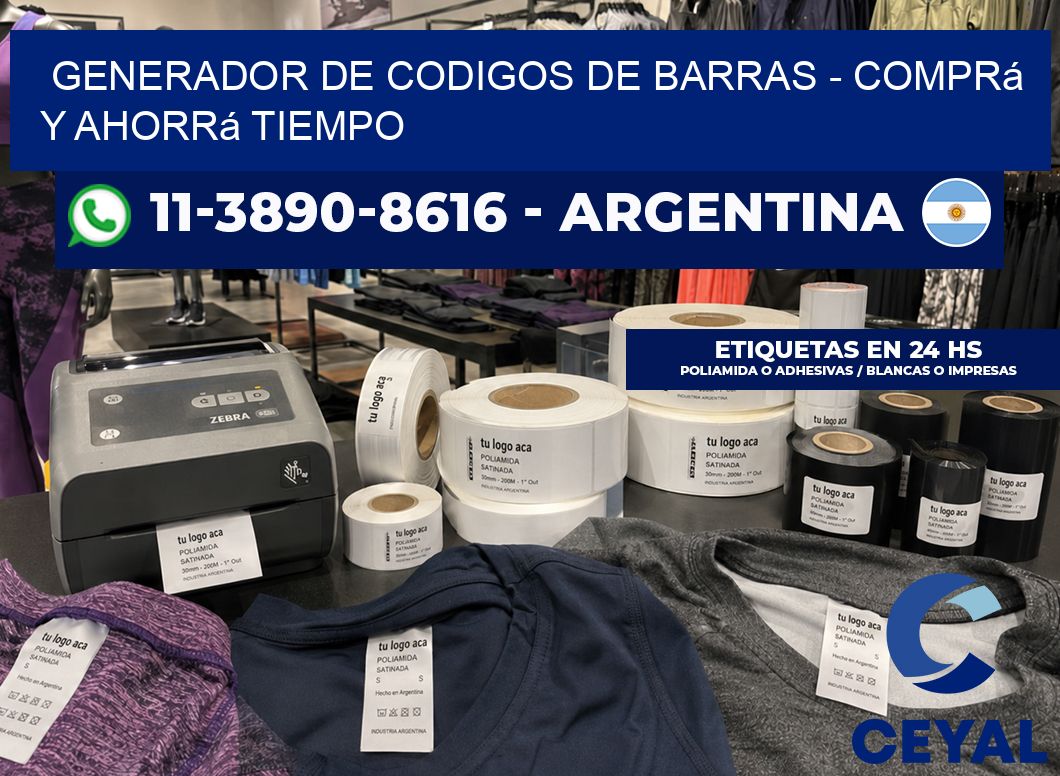 generador de codigos de barras – Comprá y ahorrá tiempo