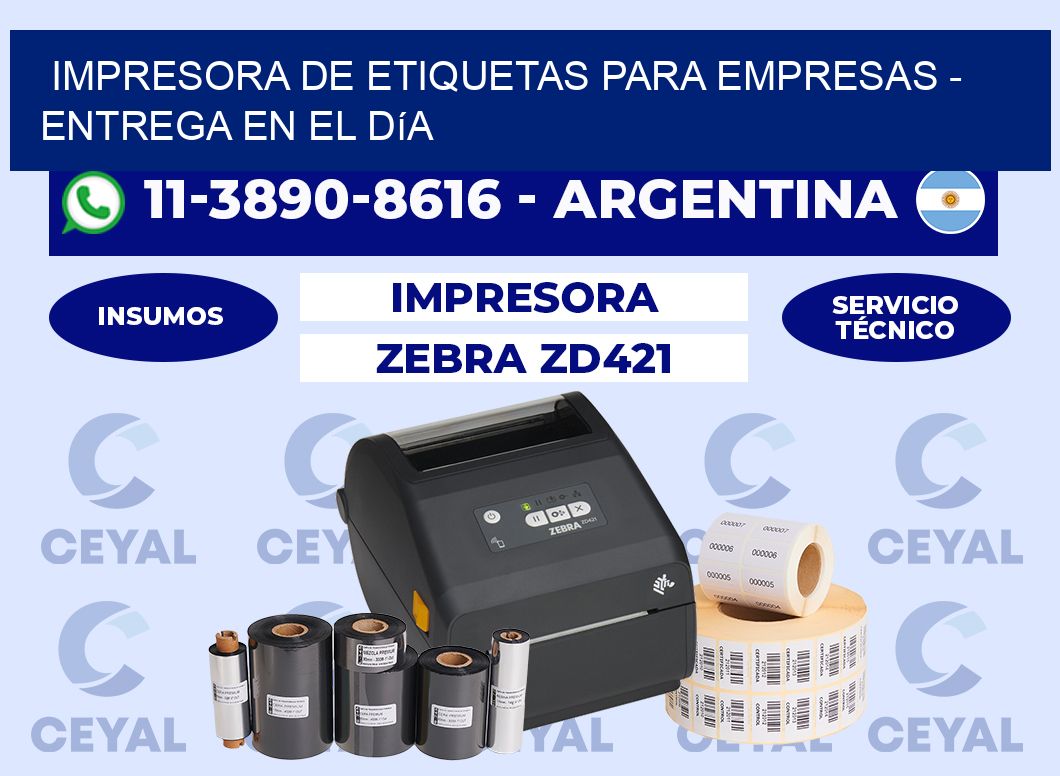 IMPRESORA DE ETIQUETAS PARA EMPRESAS - Entrega en el día