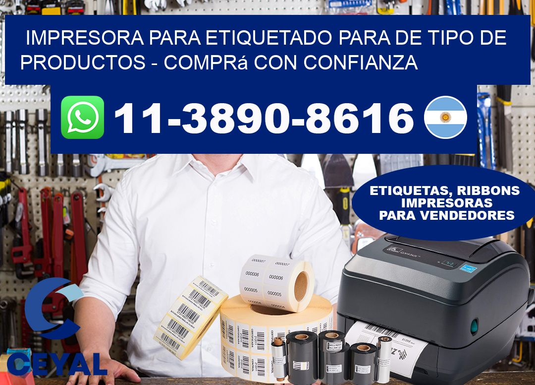 IMPRESORA PARA ETIQUETADO PARA DE TIPO DE PRODUCTOS – Comprá con confianza