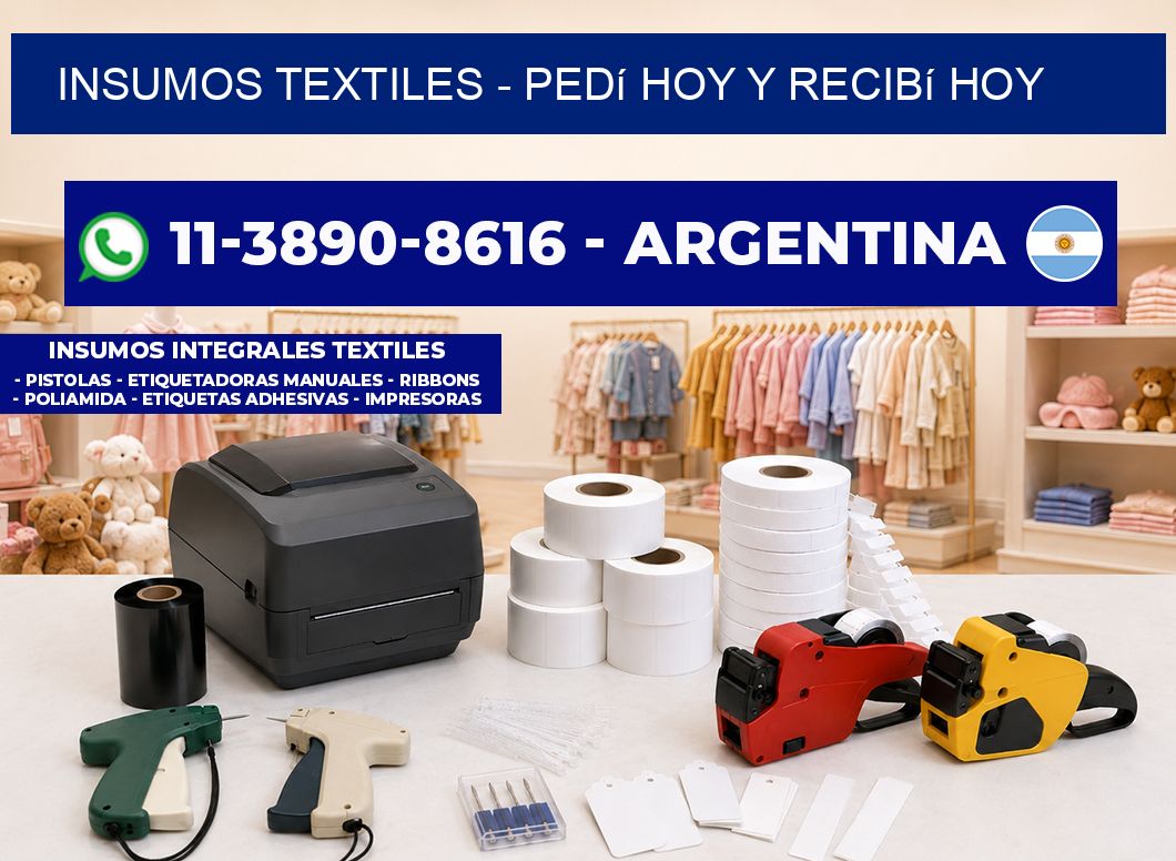 INSUMOS TEXTILES - Pedí hoy y recibí hoy