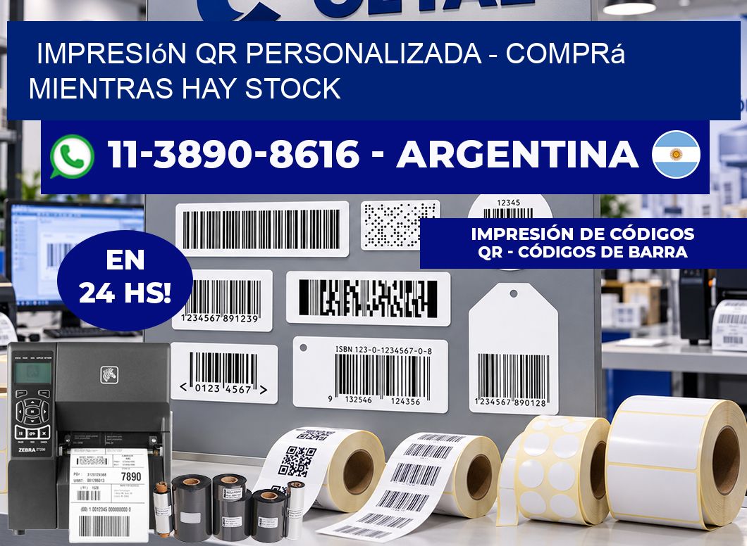 Impresión QR Personalizada - Comprá mientras hay stock