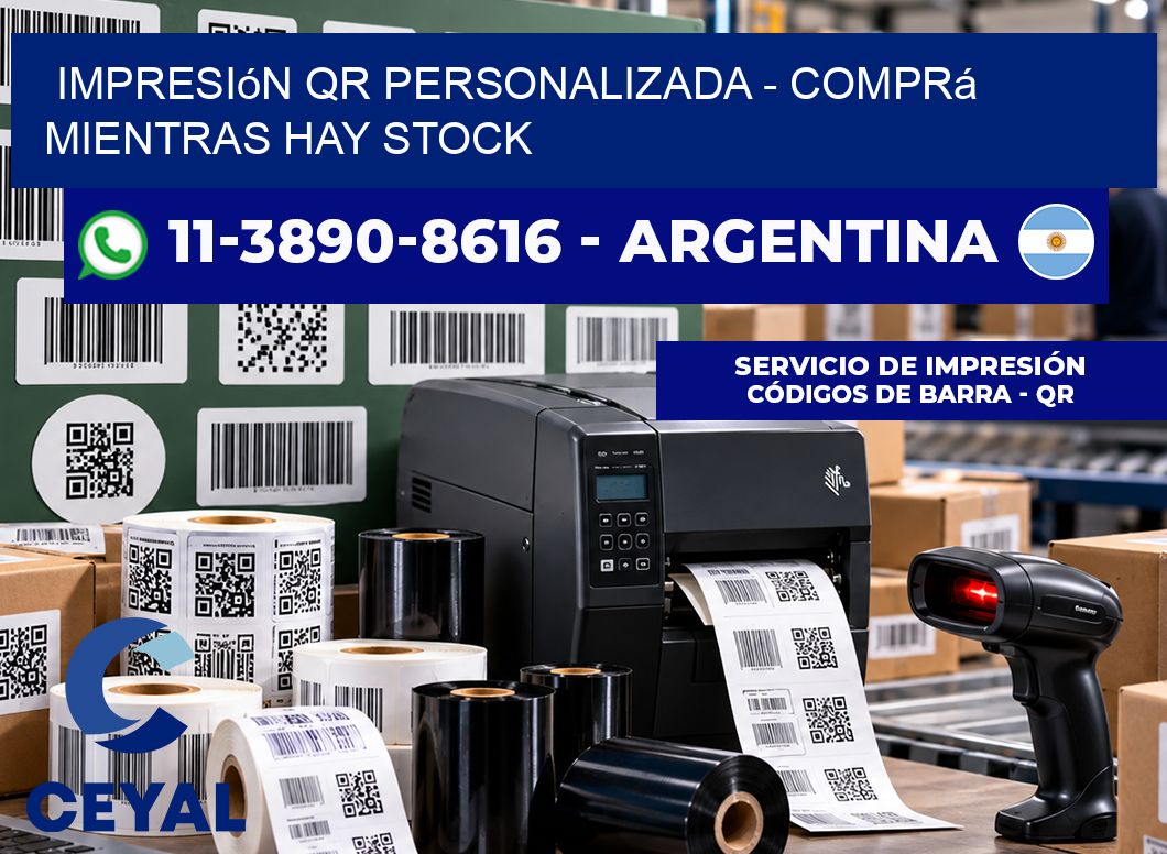 Impresión QR Personalizada – Comprá mientras hay stock