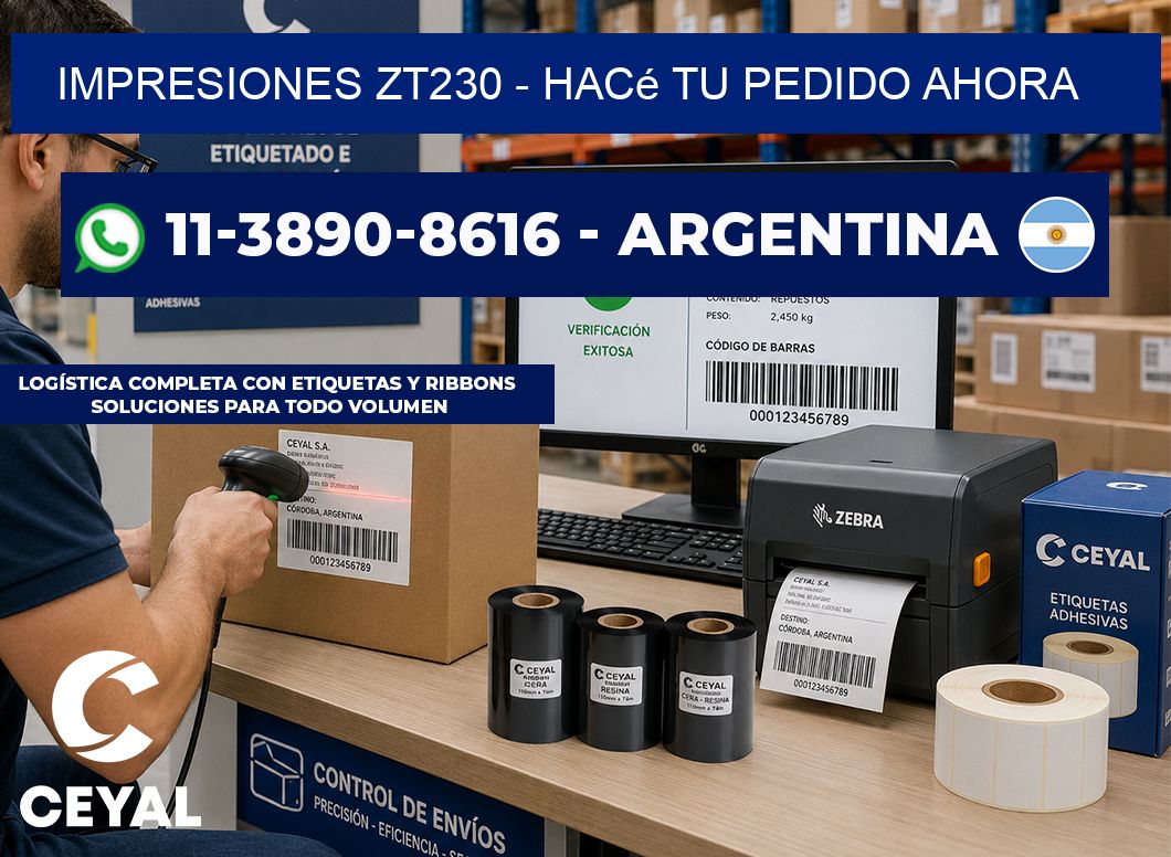 Impresiones ZT230 - Hacé tu pedido ahora