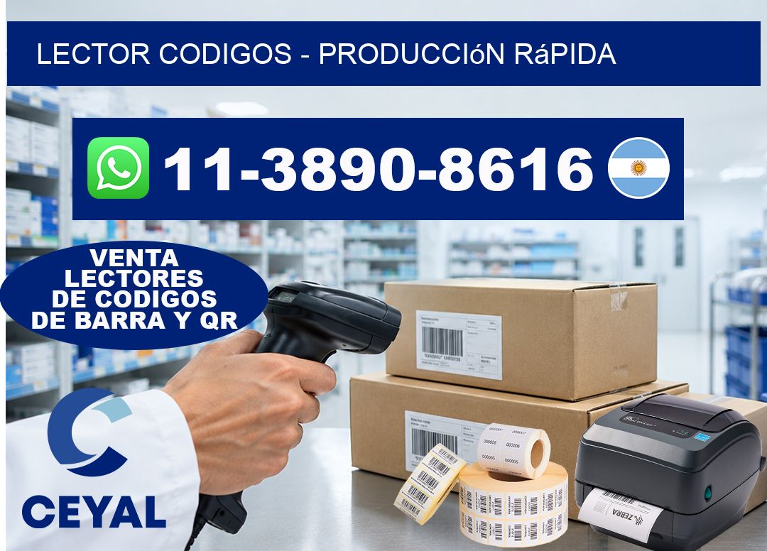 LECTOR CODIGOS - Producción rápida