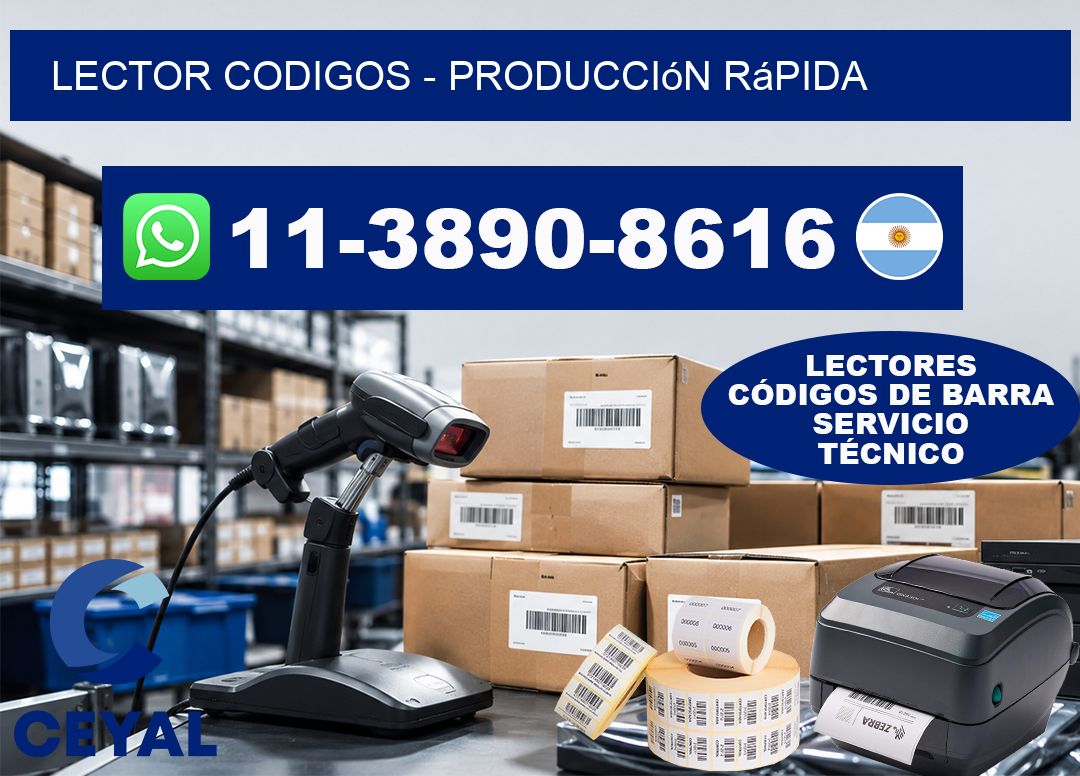 LECTOR CODIGOS - Producción rápida