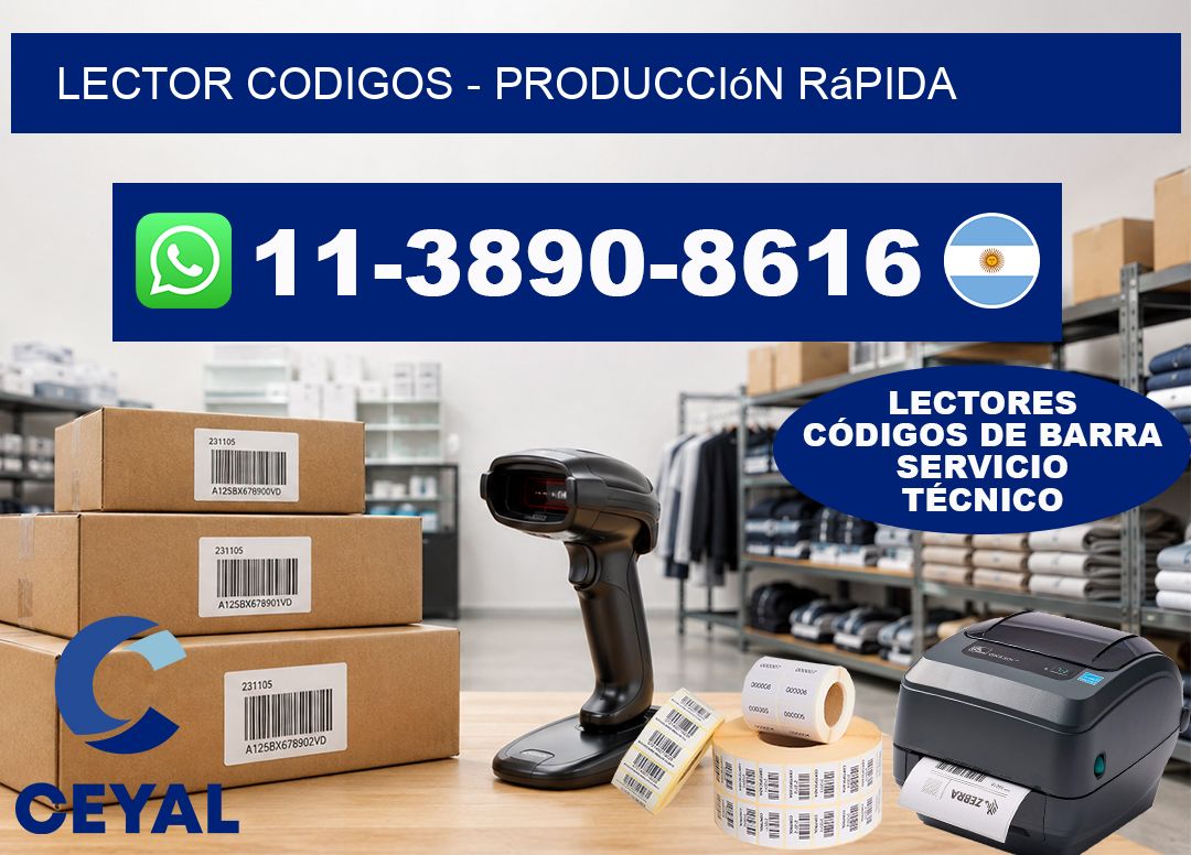 LECTOR CODIGOS - Producción rápida