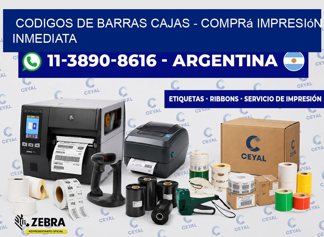 codigos de barras cajas - Comprá impresión inmediata