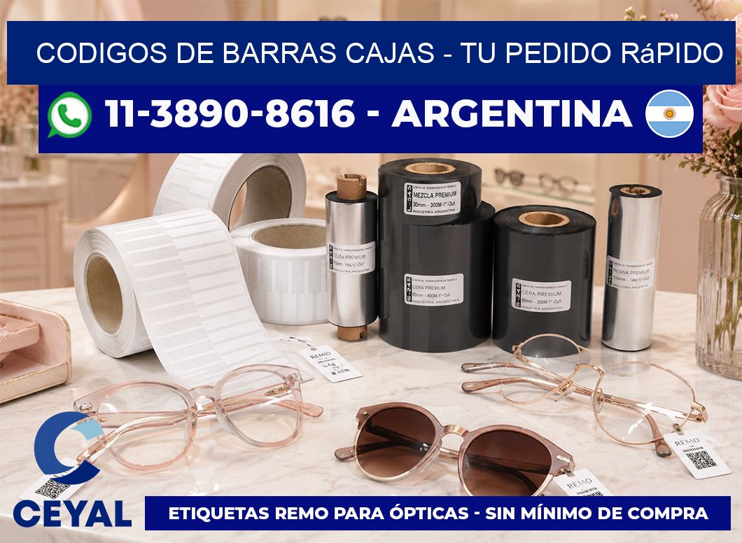 codigos de barras cajas - Tu pedido rápido