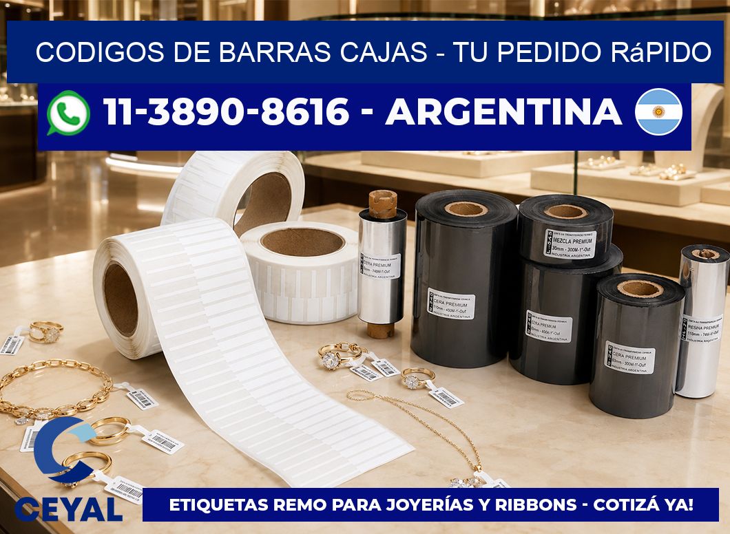 codigos de barras cajas - Tu pedido rápido