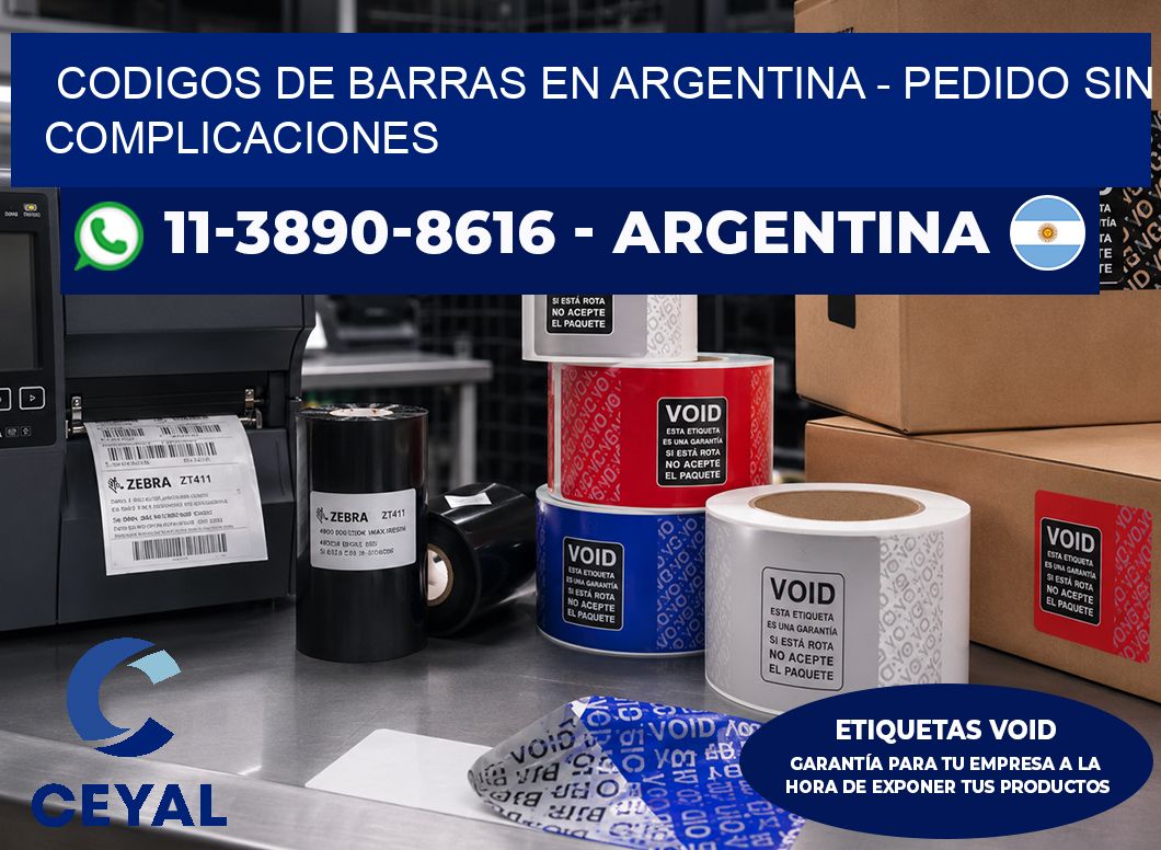 codigos de barras en argentina - Pedido sin complicaciones