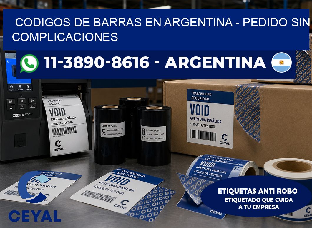 codigos de barras en argentina - Pedido sin complicaciones