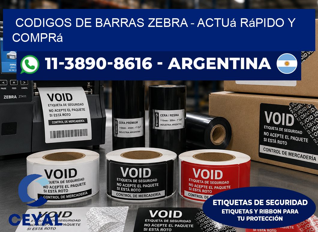codigos de barras zebra - Actuá rápido y comprá