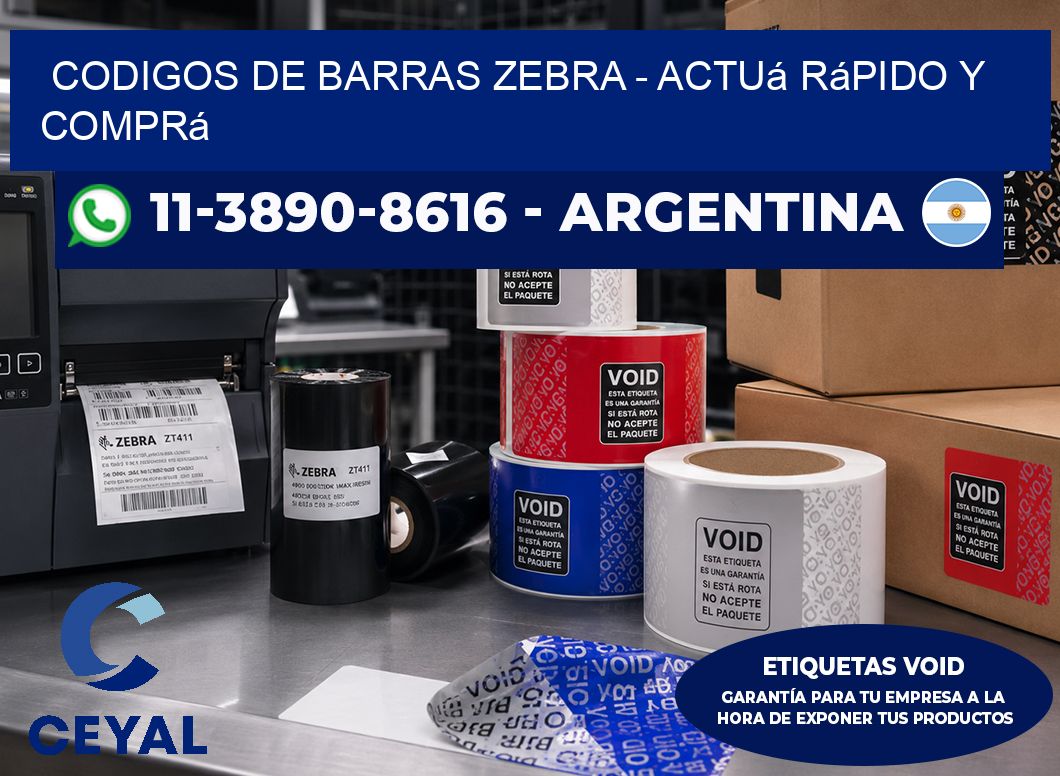 codigos de barras zebra – Actuá rápido y comprá