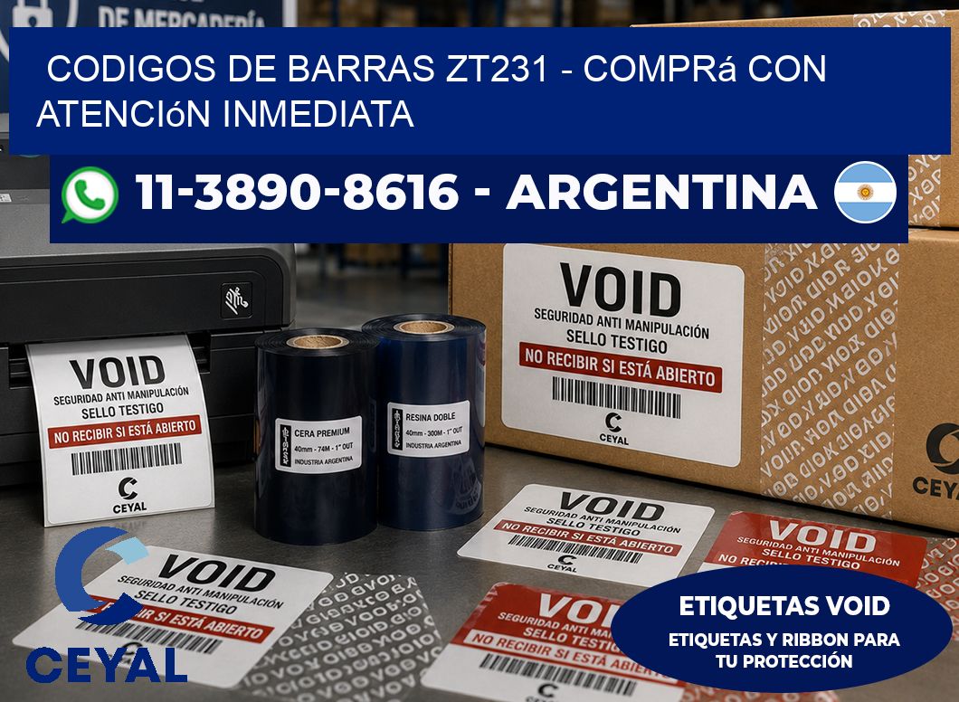 codigos de barras zt231 - Comprá con atención inmediata
