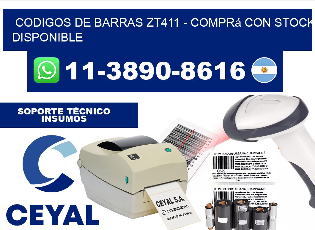 codigos de barras zt411 - Comprá con stock disponible