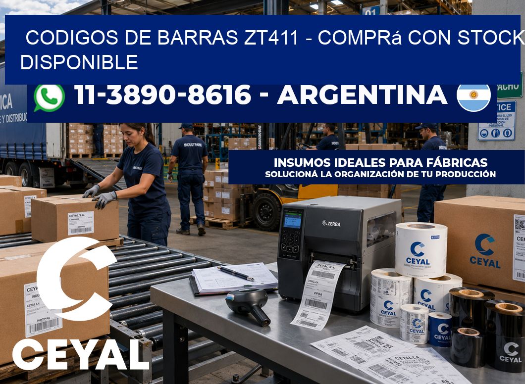codigos de barras zt411 – Comprá con stock disponible
