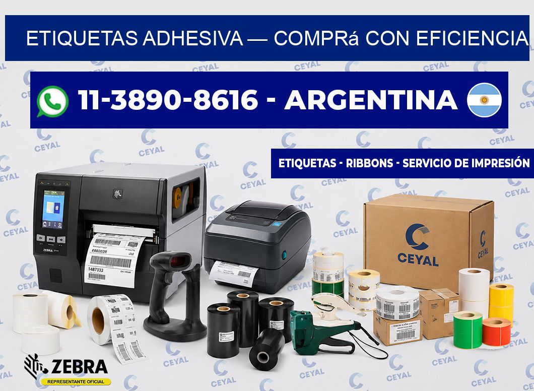 etiquetas adhesiva — Comprá con eficiencia