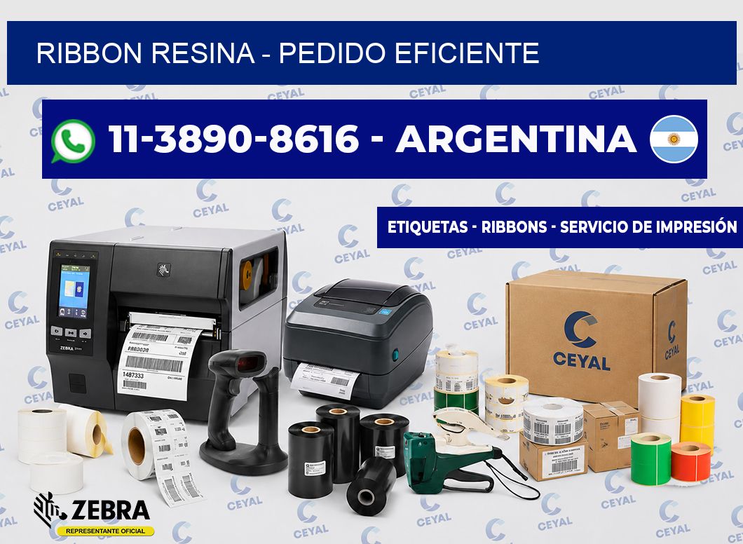 ribbon resina - Pedido eficiente