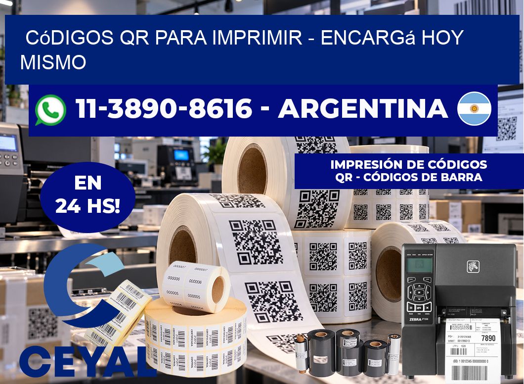 Códigos QR para Imprimir – Encargá hoy mismo
