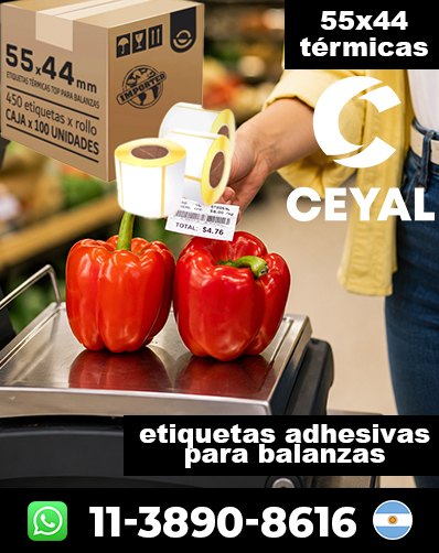 ROLLOS TÉRMICOS PARA BALANZAS - Realizá tu compra hoy