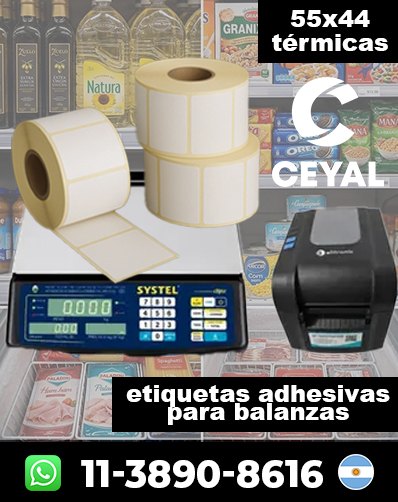 ROLLOS TÉRMICOS PARA BALANZAS – Realizá tu compra hoy